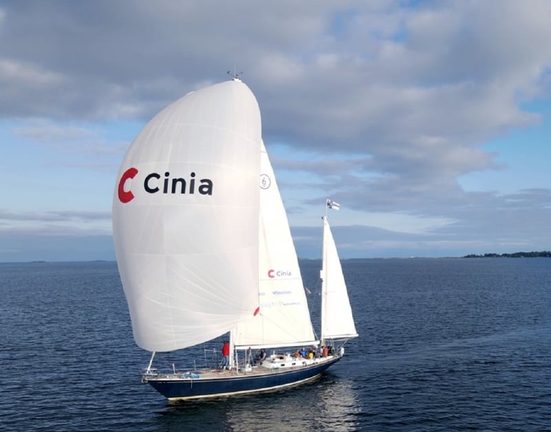 Cinia supports Tapio Lehtinen’s circumnavigations for a cleaner environment